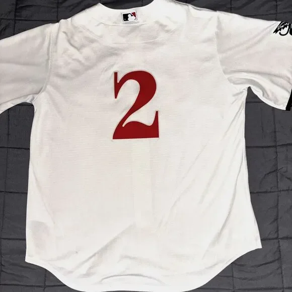 Marcus Semien Texas Rangers Nike Mens City Connect Jersey Large-Matching Cap - Picture 4 of 13